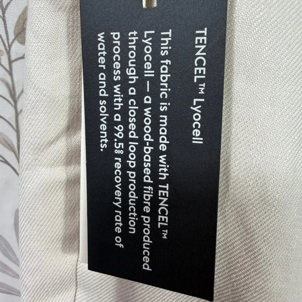 Babaton Aritzia‎ Slater Pant 8 Matte Pearl High Rise Linen TENCEL Trouser NWT